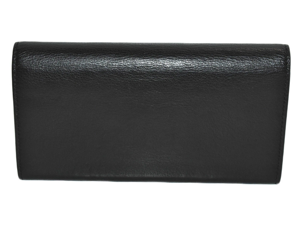 Balenciaga Paper SmartMatsuyama Leather Black Wallet Long